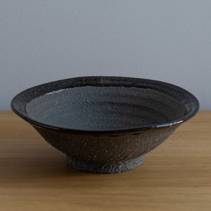 Japanese Shigaraki Glazed Rim Bowl