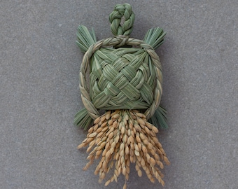 Japanese Rice Straw Decoration - Turtle