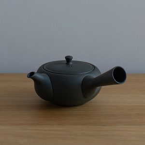 Japanische Hira-Kyusu Oval Teekanne