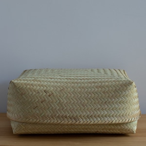 Handwoven Bamboo Storage Basket - XL