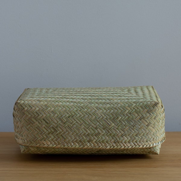 Bamboo Storage Basket Grey main image 1