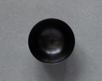 Black Urushi Lacquer Soup Bowl