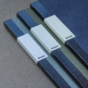Kleid A5 2mm Flat Notebook - Olive, Navy, Charcoal image 5