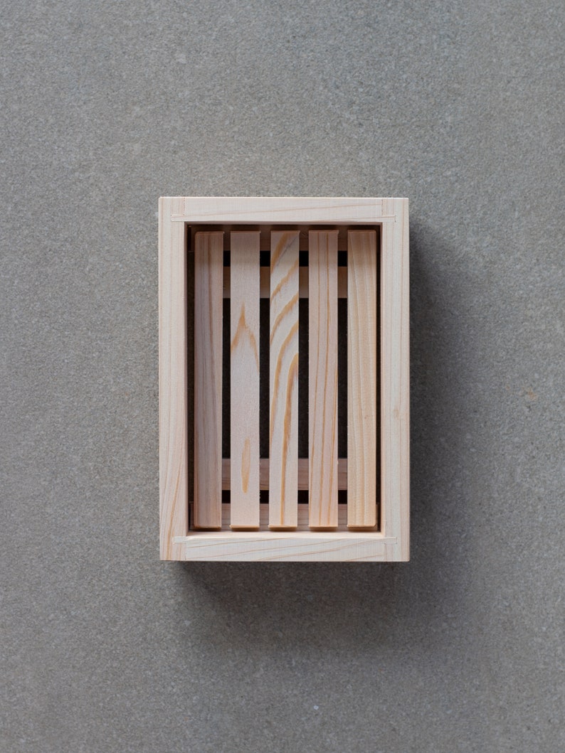 Mujo Store Hinoki Cypress Soap Dish - Thumbnail 3