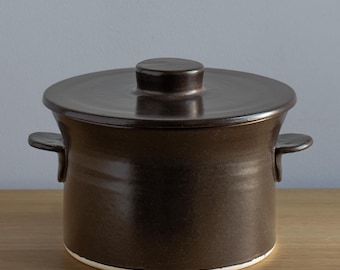 Japanse Donabe-stoofpot - bruin | Zwart