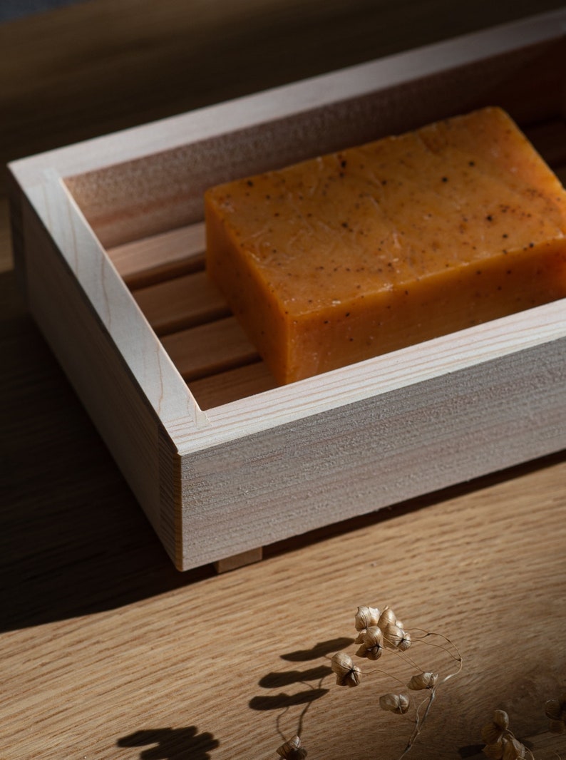 Mujo Store Hinoki Cypress Soap Dish - Thumbnail 2