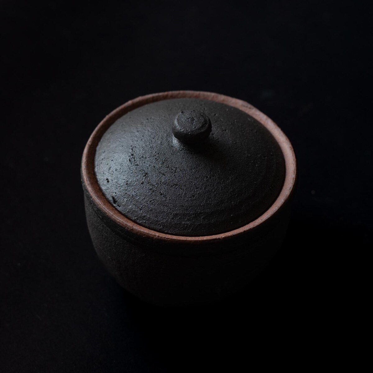 Japanese Shigaraki Ceramic Lidded Salt Pot - Charcoal (large) - Etsy