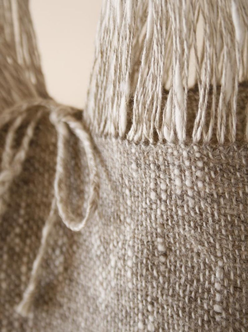 LinenWool Handwoven Tote Bag