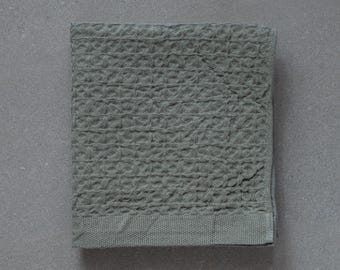 Heather Waffel Handtuch - Khaki