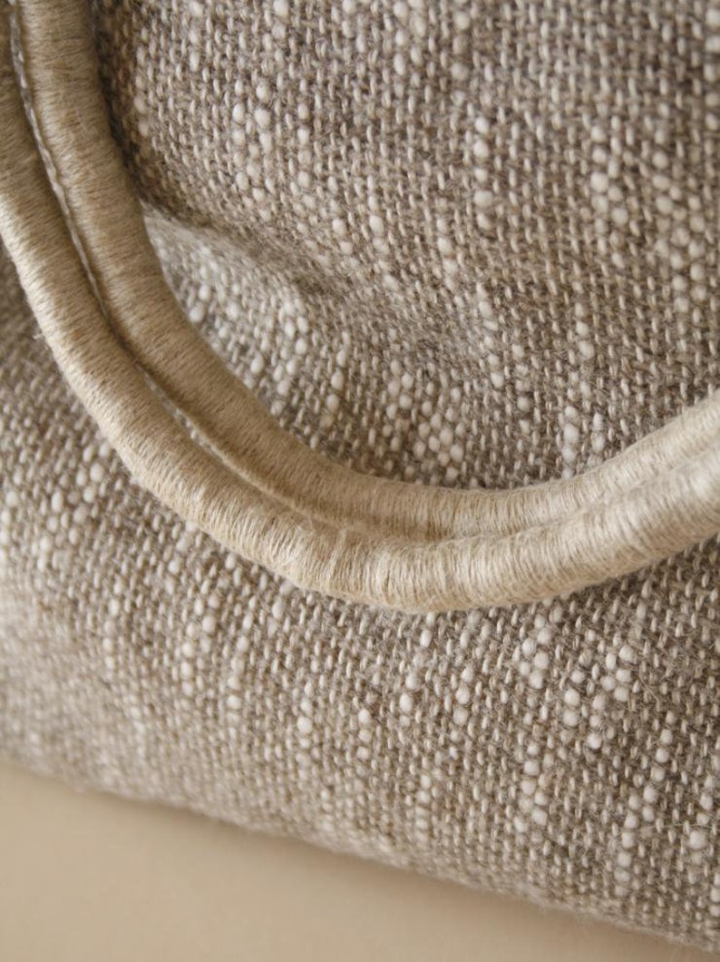 LinenWool Handwoven Tote Bag