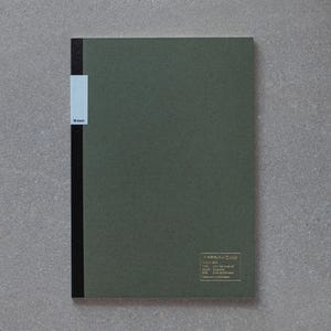 Kleid A5 2mm Flat Notebook - Olive, Navy, Charcoal Olive