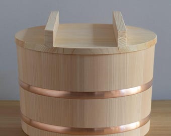 Sawara Cypress Ohitsu Rice Chest - X-Large 24cm