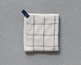 Graph Handkerchief - Earl Grey