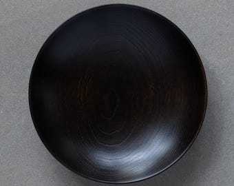 Black Urushi Lacquer Main Plate