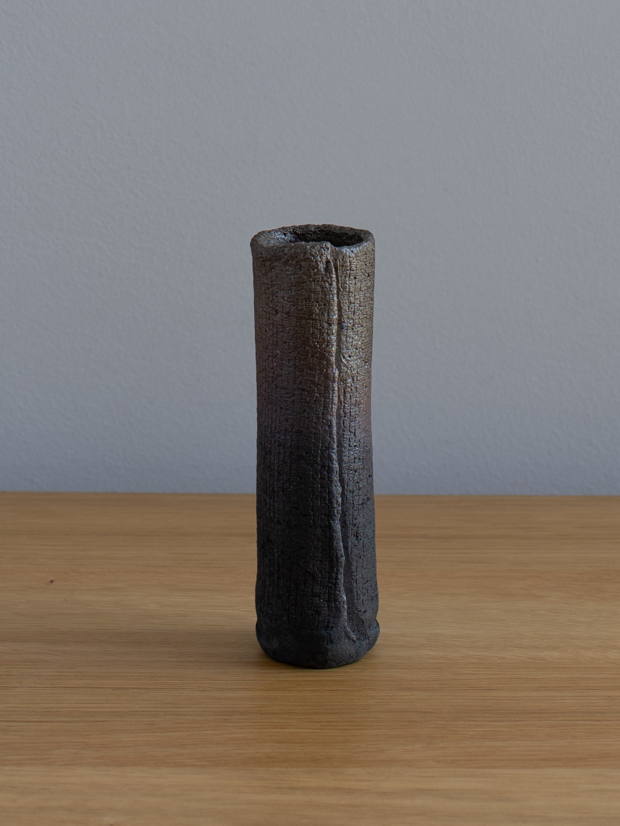 Japanese Shigaraki Tube Wall Vase - Etsy