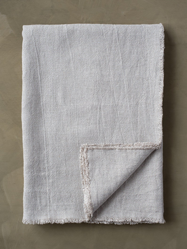 Lithuaninan Linen Throw Blanket image 1