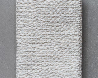 Cotton Linen Waffle Bath Towel X-Large - Ivory
