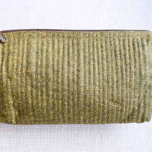 Green Canvas Traveler (Unisex) // Gifts for Him // Handmade // Fair Trade // All Purpose // Charger Case // Accessories Bag // Toiletry Bag
