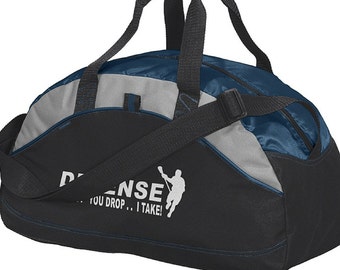 Duffle Bag medium size in various colors - choose design or custom design - available in Red, Lime Green, Navy