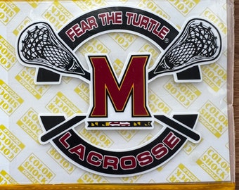 Maryland Lacrosse decal sticker for cars or anything else