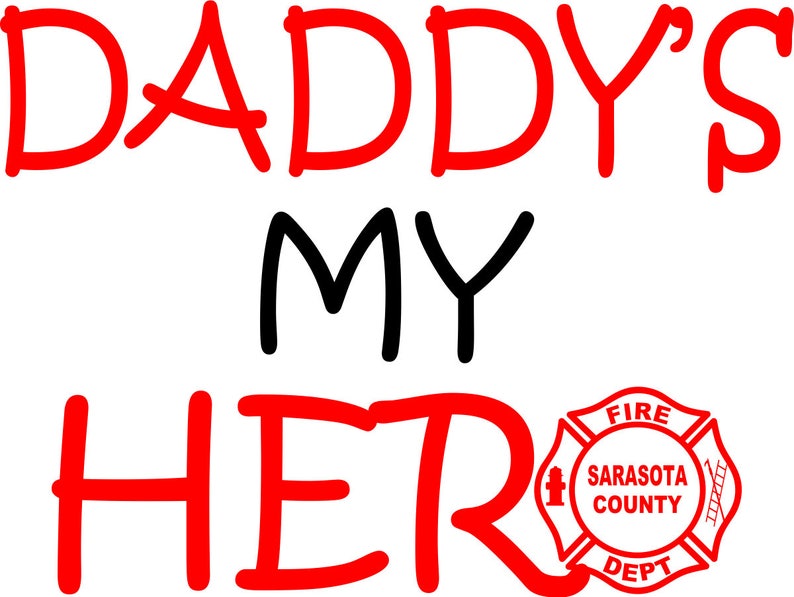 Daddy's My Hero Long sleeve onesie in white with option of colors and customize department Free Shipping image 2