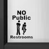 Men Women Restroom Decal Sticker Select Color & Size - Etsy