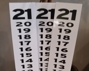 Extra Large 24 x 4 Set of 3 Score Keeper Scoreboard Cornhole Horseshoe Ladder Ball