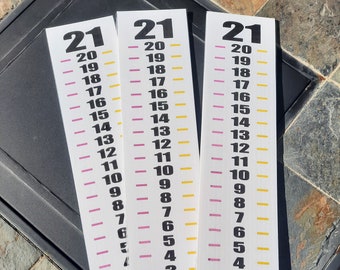 Cornhole Scoreboard Sign Set of 3: Easy Read Numbers, Coroplast, Game Score Keeper