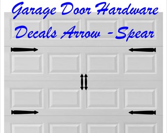 Carriage / Craftsman Arrow - Spear Garage Door Hardware - Vinyl Decals