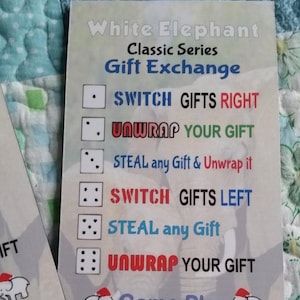 Classic White Elephant Dice Game Holiday Fun at It #39 s Best