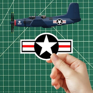Stars and Bars  Peel & Stick Stickers For RC Planes - Set of 11