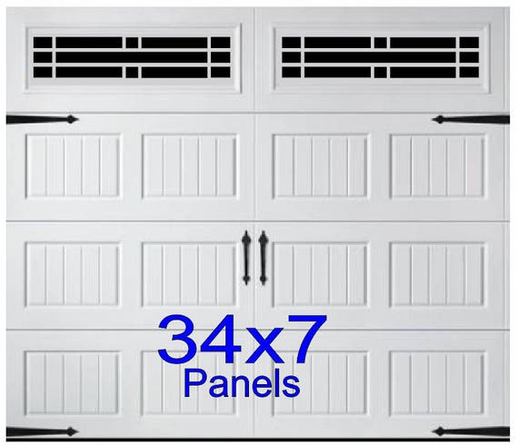 Faux Garage Door Windows Decals, Garage Door Window Panels