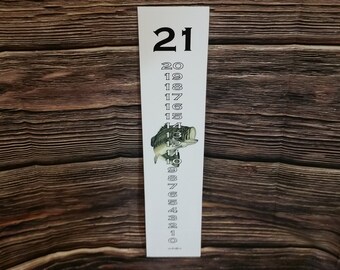 Bass Fishing Cornhole Scoreboard: 18"x4" UV Resistant