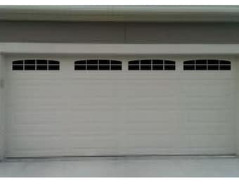 Carriage House Style Faux Garage Door Windows For Wide Panel Doors Vinyl Decals