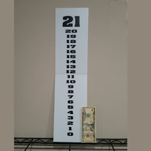 HUGE 24 inch x 6 inch Cornhole Score keeper Scoreboard - Please Read The Description for details about this score board