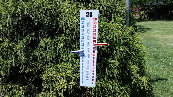 Cornhole Scoreboard: Red White Blue, UV & Water Resistant