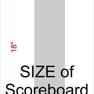 Cornhole Scoreboard Score Keeper Easy Read With YARD Stand 44 Tall Assembled image 8