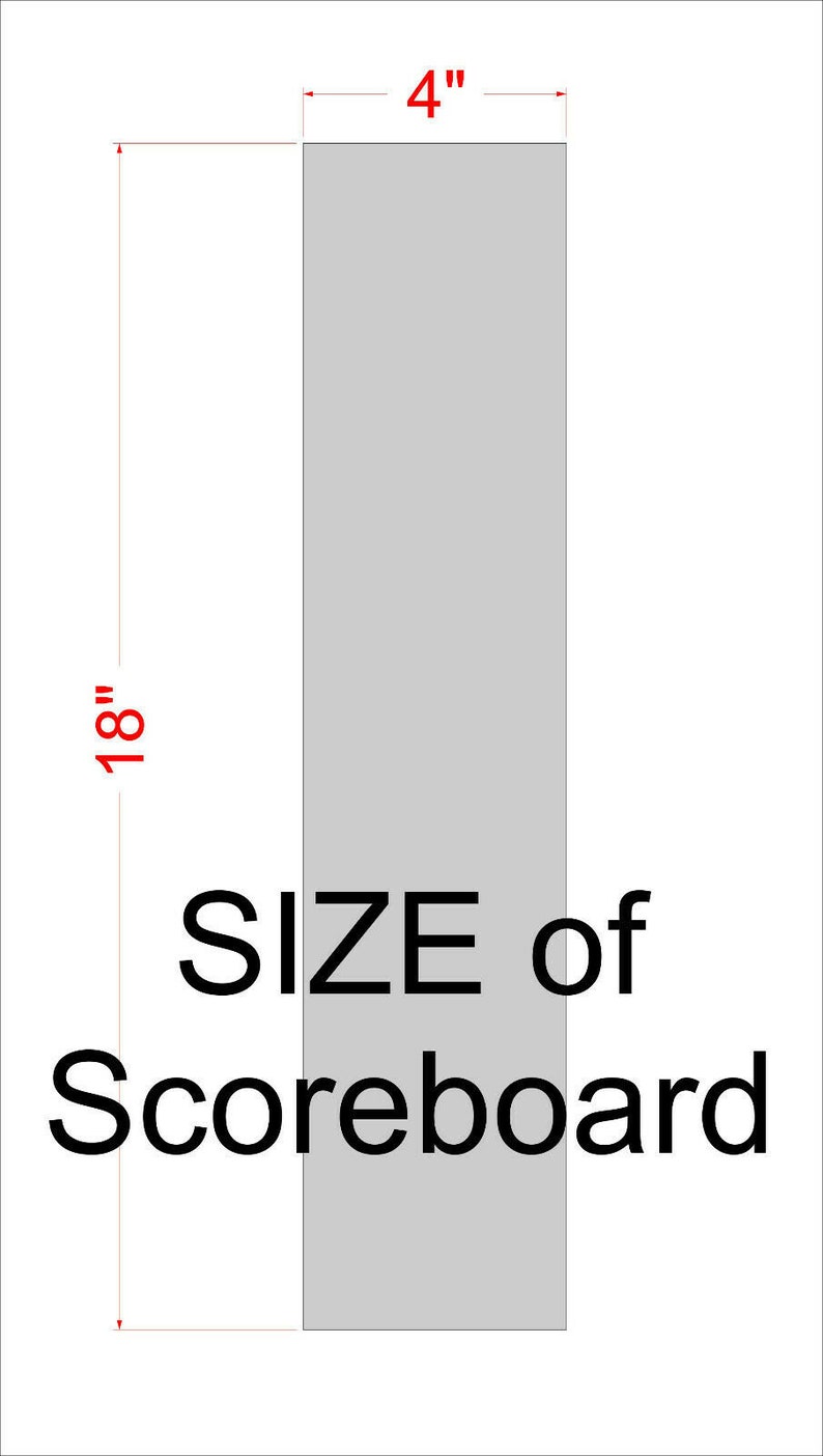 Cornhole Scoreboard Score Keeper Easy Read With YARD Stand 44 Tall Assembled image 8