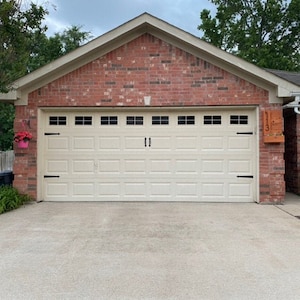 Craftsman Style Vinyl Garage Door Decal Kit Faux Windows Only