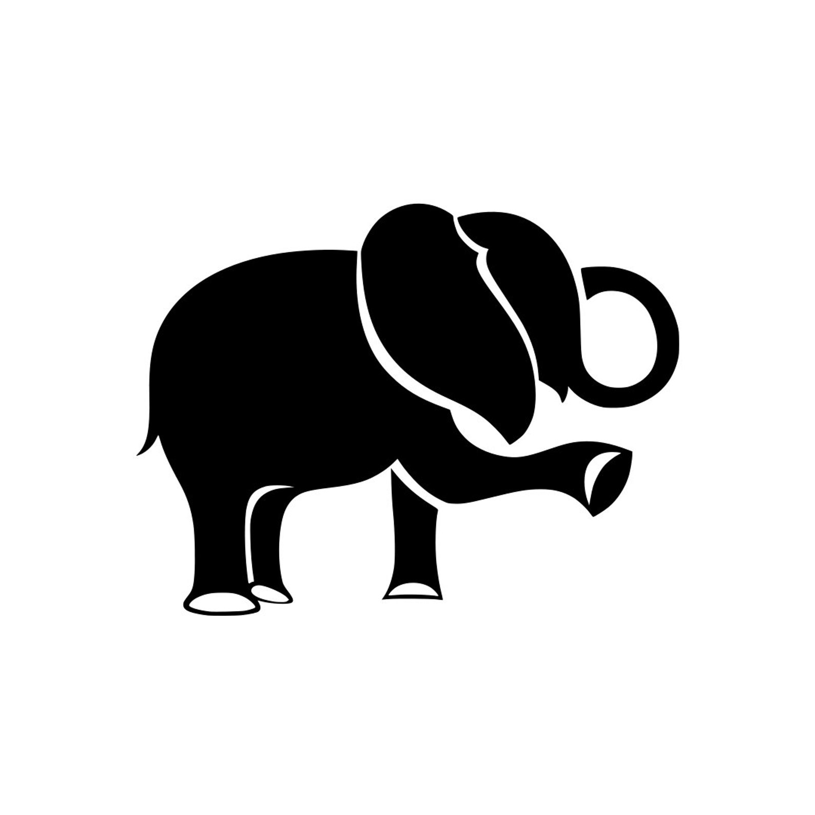 Cute Elephant Vinyl Decal for Wall Car Laptop or Cellphone Etsy