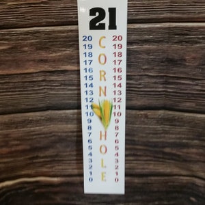 Life Like Full Color Corn Cob Theme Cornhole / Corn hole Scoreboard Score Keeper - 18&quot;x4&quot; - Pole NOT included