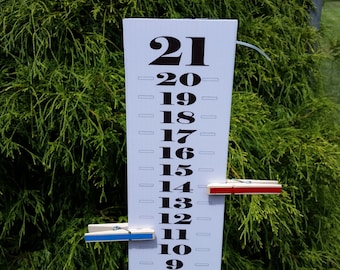 Black & White Scoreboard – UV Water Resistant, Cornhole, Ladder Ball