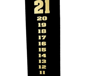 Cornhole Scoreboard Score Keeper Sign - Colors BLACK & GOLD  - Bean Bag Toss Score board