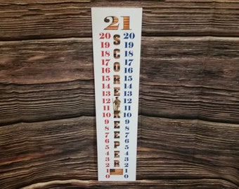 Minuteman 1776 Cornhole Scoreboard: 18"x4" Corrugated Plastic