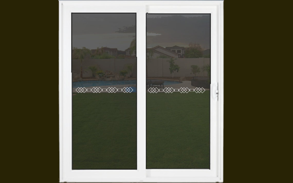 Sliding Glass Door Child Safety Warning Vinyl Decal Set Etsy