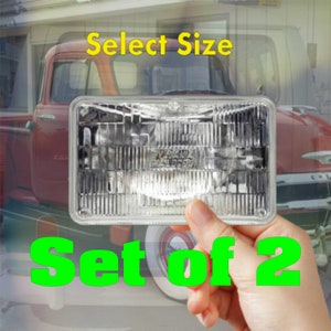 Faux Rectangle Headlight Stickers for Stock Cars - Derby, Race, RC Cars - Golf Carts - Motorcycles - Go Carts Karts Set of 2 Decals