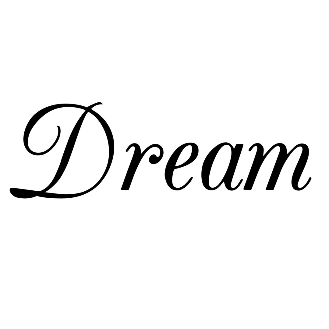 Dream Vinyl Wall Decal 22 X 7 Select Color Etsy