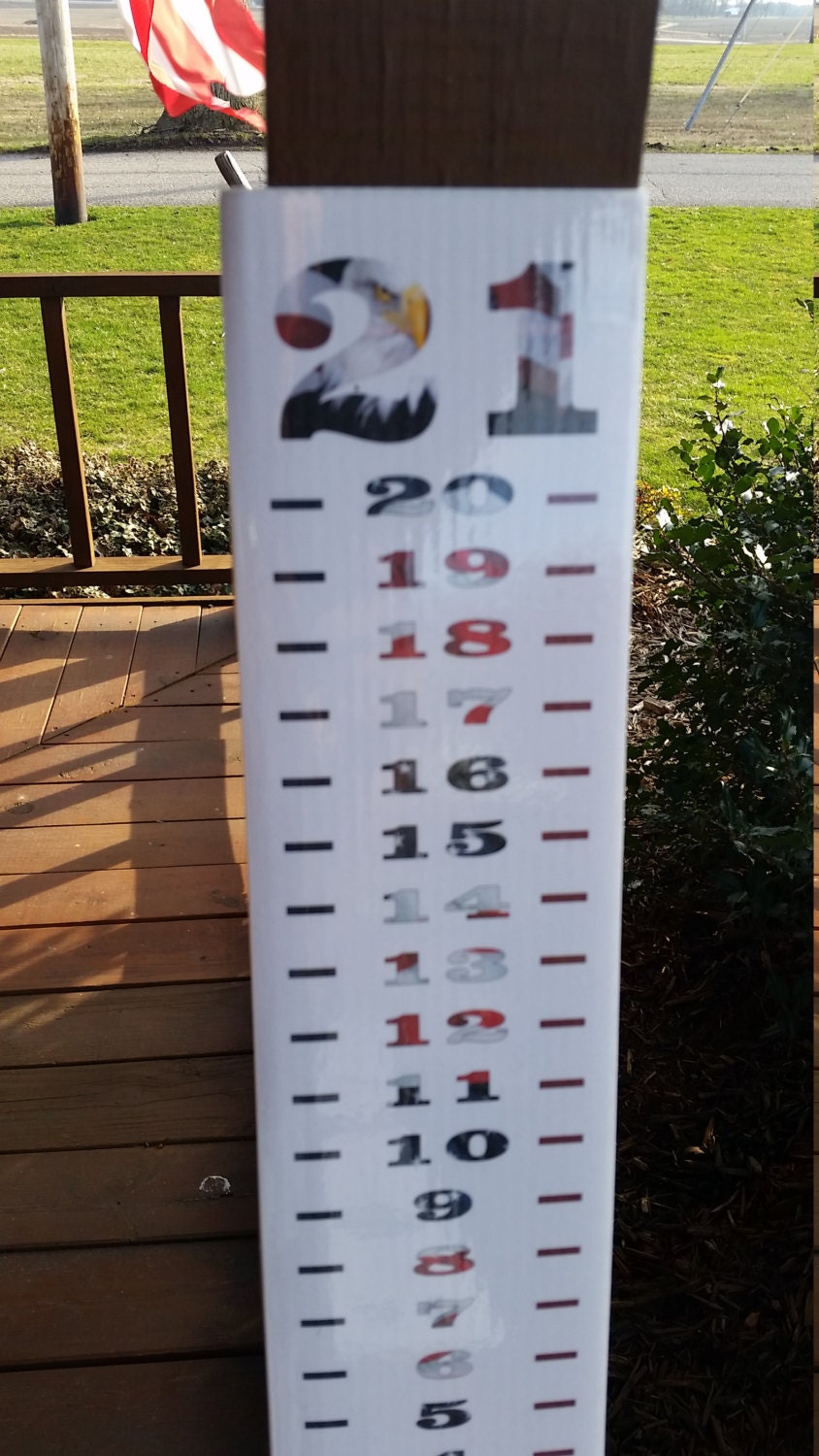 Cornhole Horseshoe Scoreboard Score Keeper Sign USA Flag Etsy