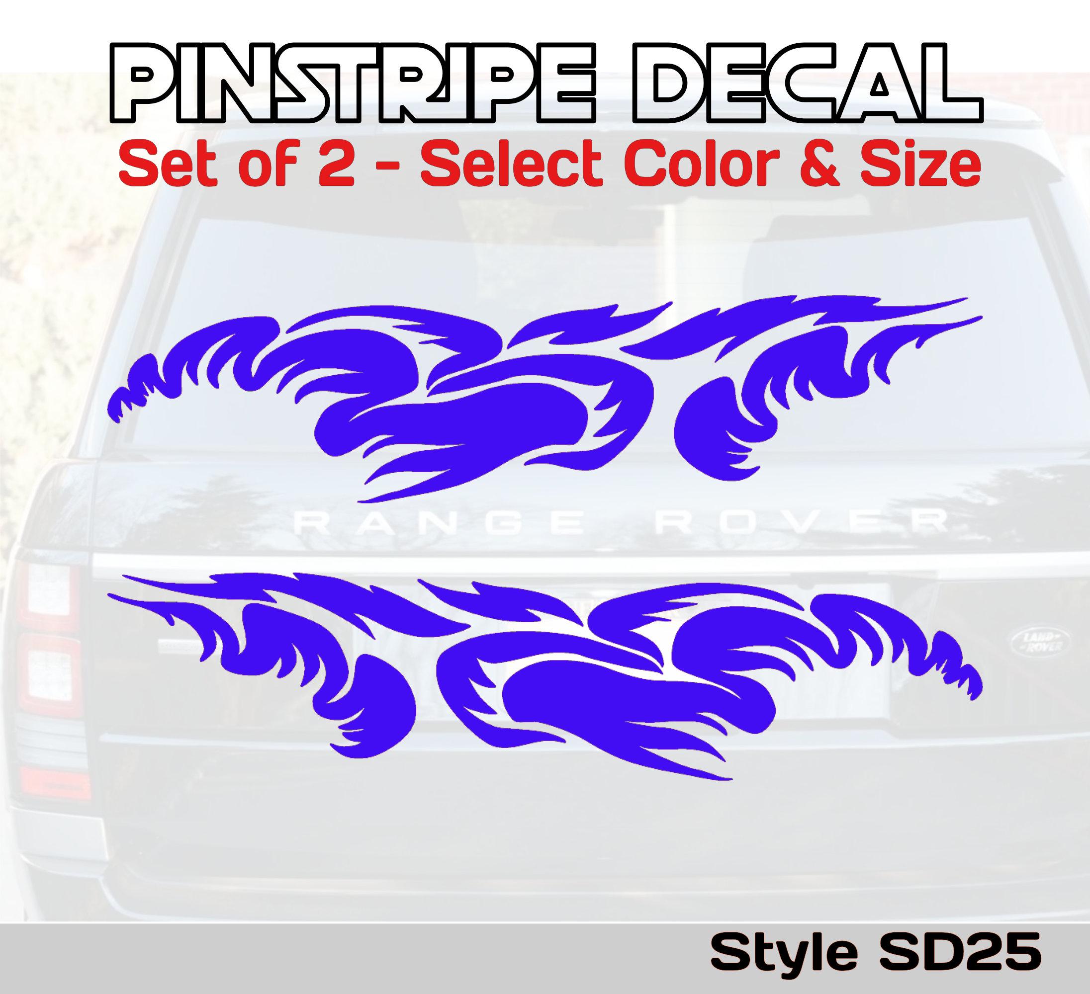 Machine Scroll Car Sticker Scroll Pinstripe Vinyl Decals, Car Truck ATV Style SD25 - Etsy