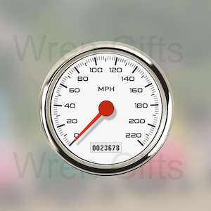 Faux Speedometer Sticker for Ride on Toys - Toy Cars - Toy Restoration - Stock, Derby, Race Cars - Replacement Sticker